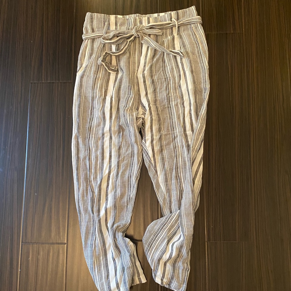 Striped beachy joggers